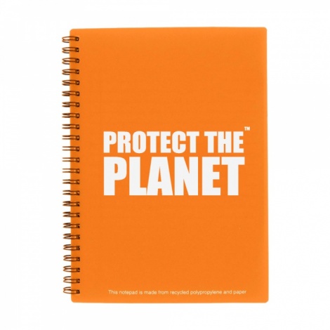 A5 Orange Recycled Packaging Notepad